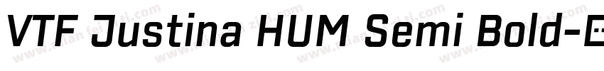 VTF Justina HUM Semi Bold字体转换